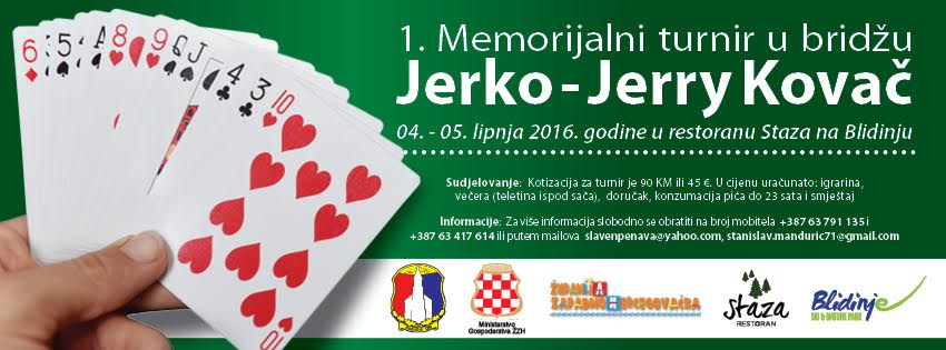 Jerko Kovač, turnir, Blidinje