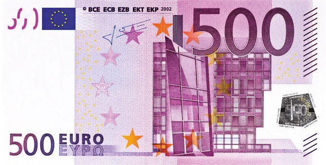  500 eura , Europska središnja banka , krivotvoreni novac, Pag