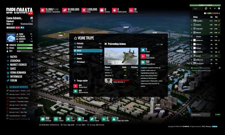 web diplomata , igrica, platforma