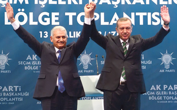 Binali Yildirim , Ahmet Davutoglu, Recep Tayyip Erdogan, Turska