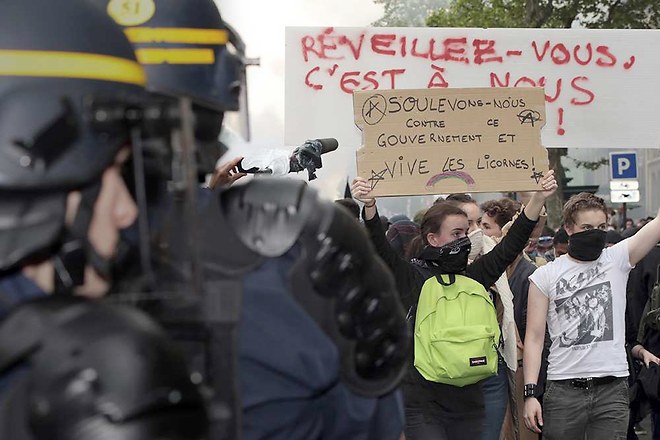 francuske vlasti, prosvjedi, Pariz