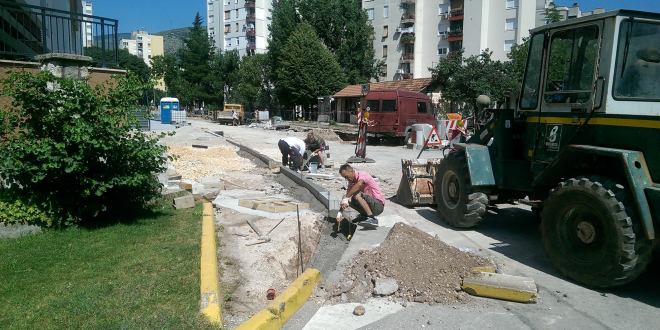 radovi, radovi na cesti, Mostar