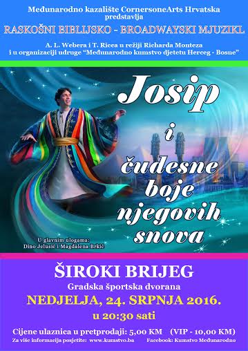 Josip i čudesne boje njegovih snova, kumstvo, Široki Brijeg