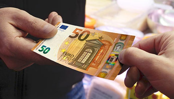 nove novčanice, 50 eura, valute , ime