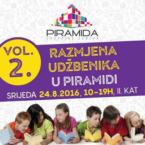 TC Piramida, Trgovački centar Piramida, razmjena udžbenika