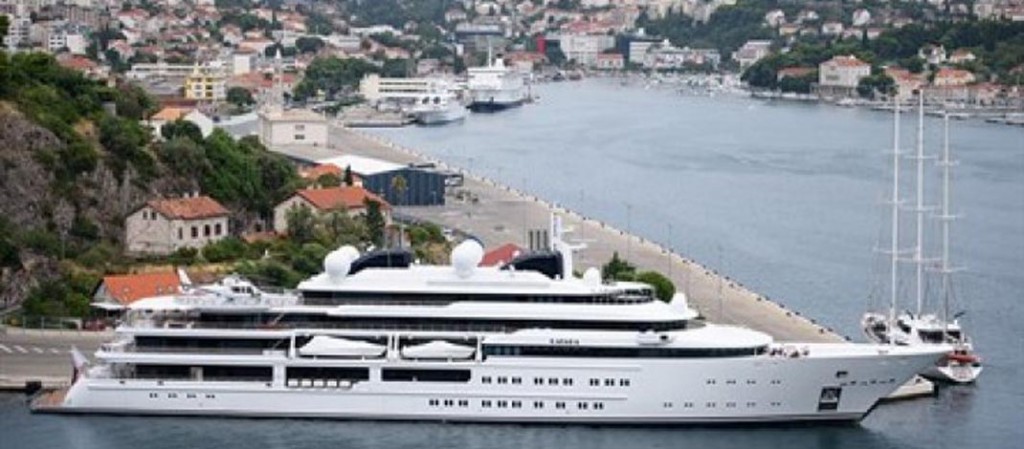 šeikova jahta u dubrovniku