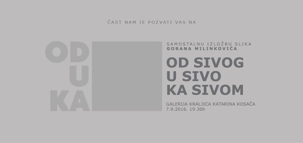 Goran Milinković, Izložba