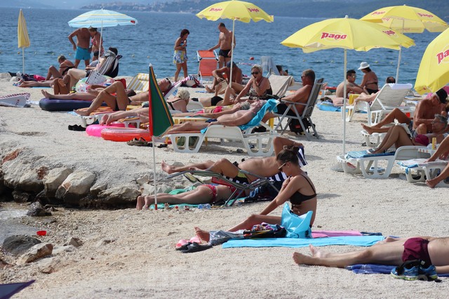 čiovo, plaža, ljepotice, plaža na obali, Policijski dužnosnici