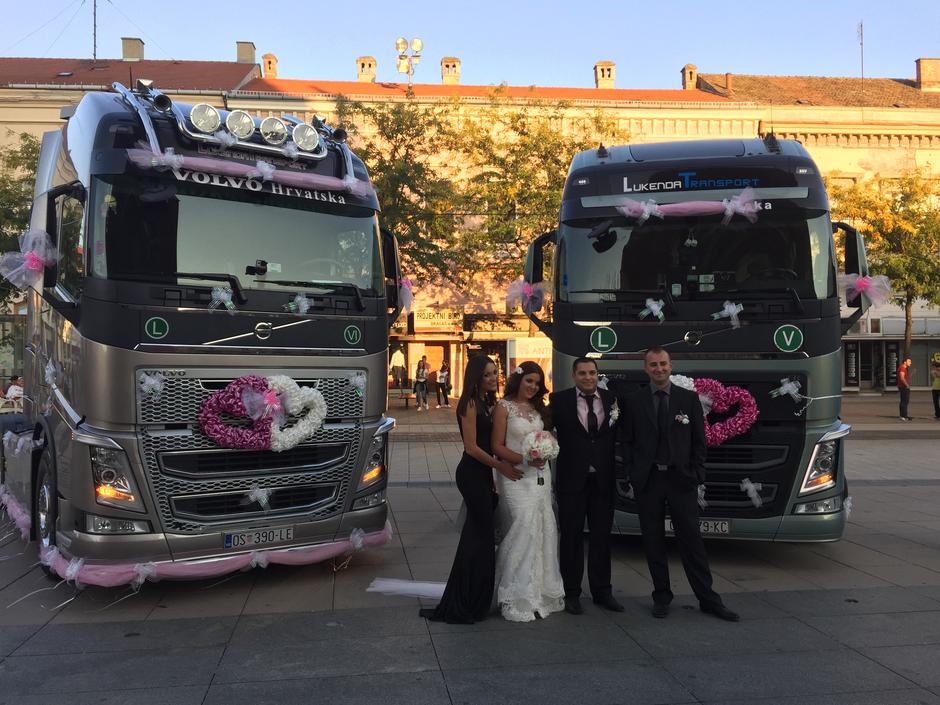 vjenčanje, kamion, kamioni