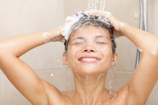 šampon za kosu, upute, kosa, pranje, šampon, kosa, pranje