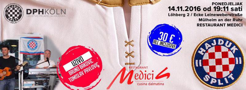 HNK Hajduk, Društvo prijatelja Hajduka , Köln