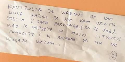 kazna, sms, sms parking