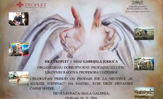 humanitarna izložba - troplet