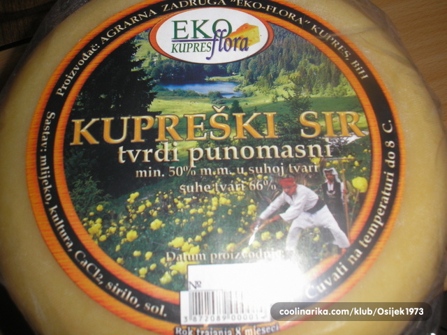 Kupreški sir ,  BH Milch