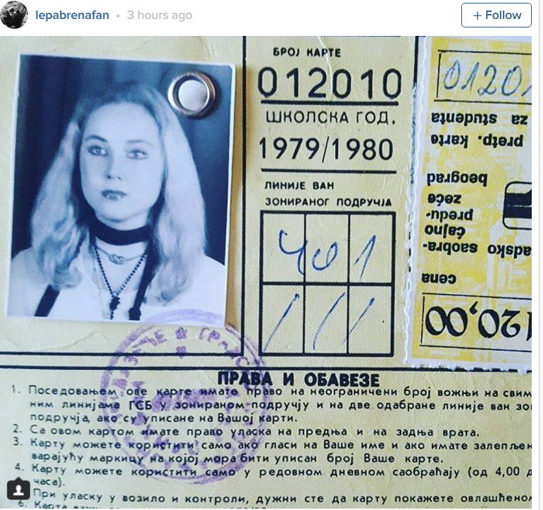 Lepa Brena, tinejdžerica, foto