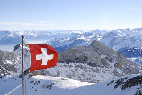 švicarska, snijeg, skijanje