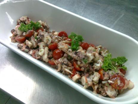 obične lignje , salata od sipe, hobotnica, recept