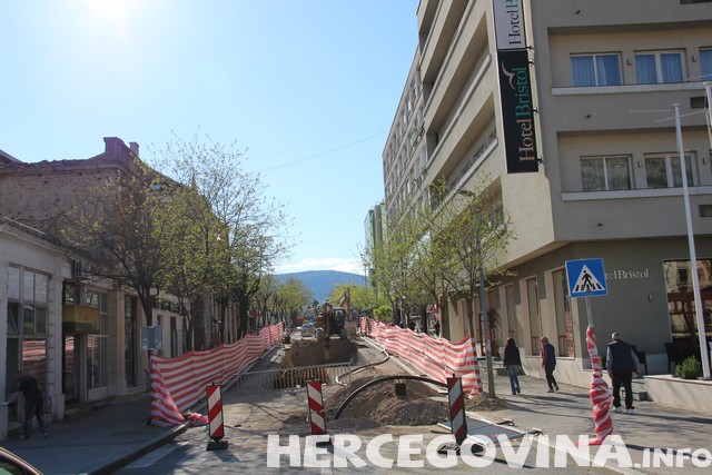 radovi, Bristol, Mostar, promet, radovi, kolektori