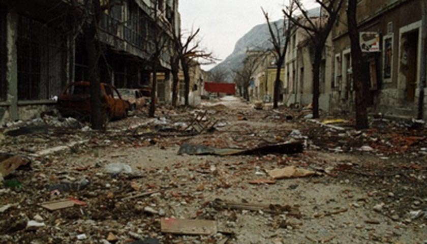 šantićeva ulica u ratu