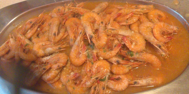 kozice na buzaru, škampi, slani recepti, kozice na buzaru, škampe