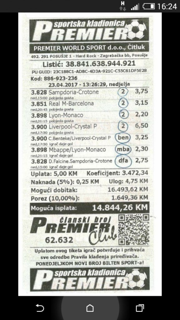 kladionica, kladioničar