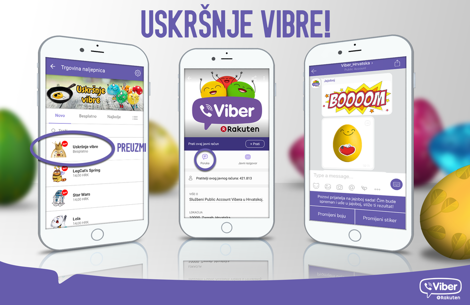viber, Uskrs