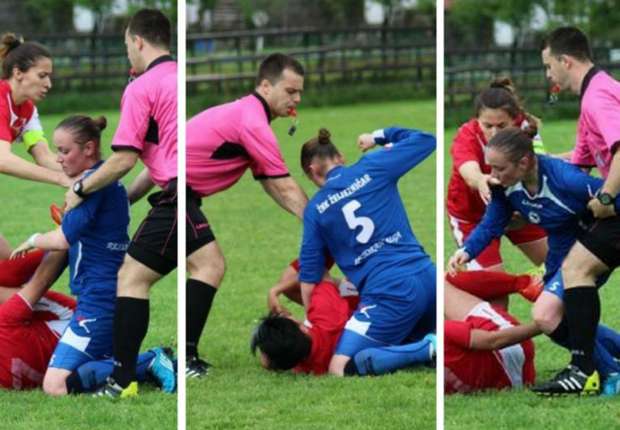 nogometašica, tučnjava nogometašica