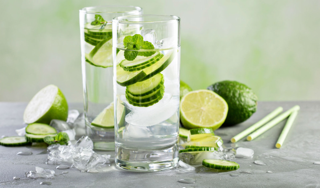 trbuh, voda s okusom, recept