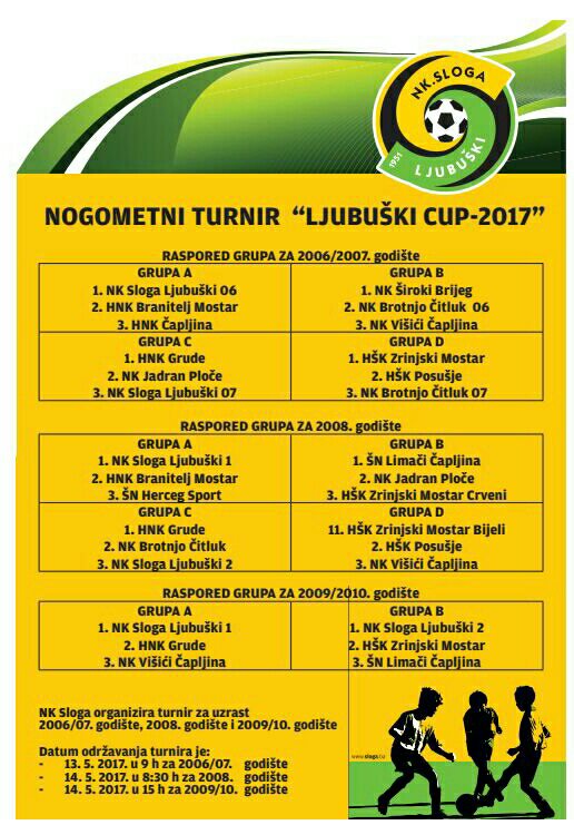 HNK Sloga Ljubuški,turnir