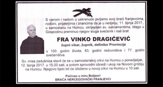 fra Vinko Dragićević