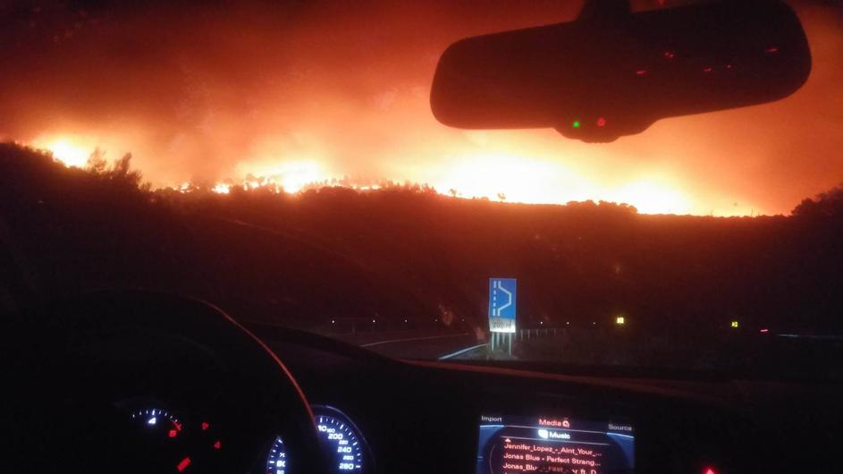 podgora, Makarska, požar