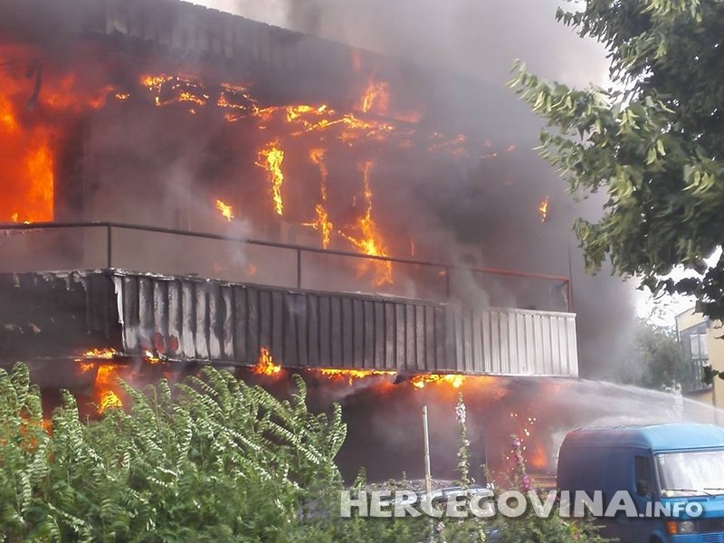 požar, Mostar