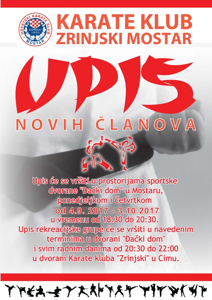 KK Zrinjski, upis, upis novih članova