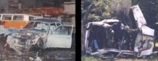 vozila dignuta u zrak