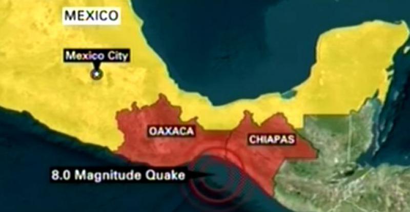 Meksiko, potres, snažan potres