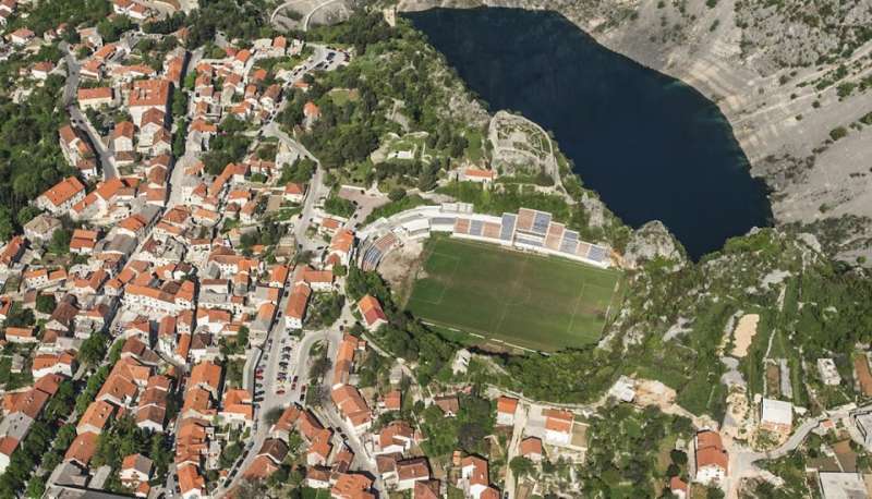 gospin dolac, stadion,  crkva Gospa od Anđela