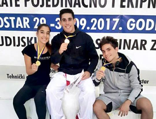 Veso Brkić, Marin Brkić, Stela Brkić, SKK Neretva, obitelj Brkić, karate