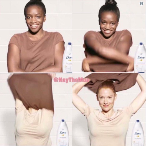 reklama, Dove proizvodi, rasizam