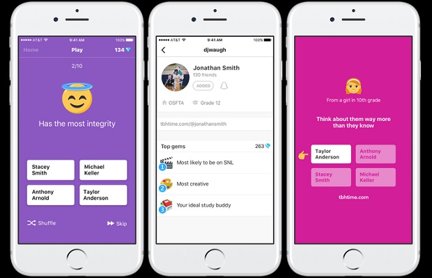 TBH app, društvene mreže