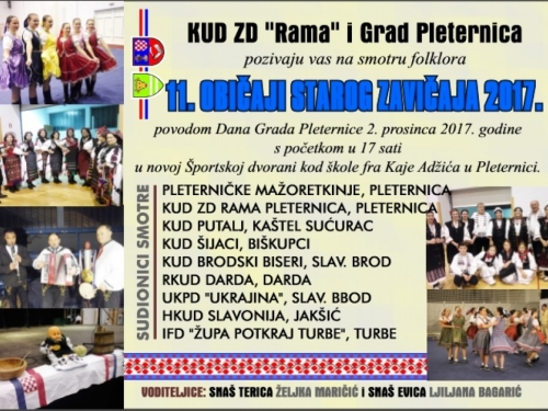 eksplozivna naprava, Rama, pleternica, Običaji starog zavičaja 