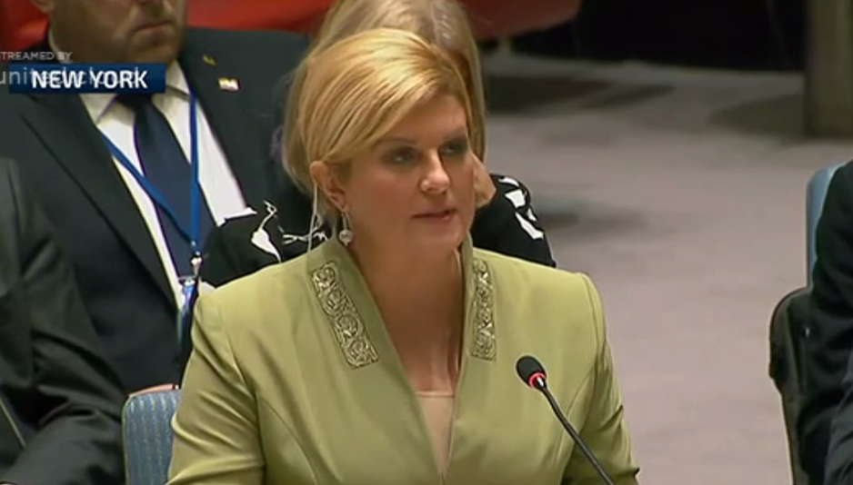 Kolinda Grabar Kitarović, un, govor, izbori, Hrvatska