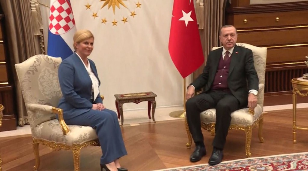 Kolinda Grabar Kitarović, Recep Tayip Erdogan