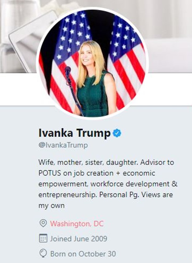 Ivanka Trump na Twitteru razbjesnila žene