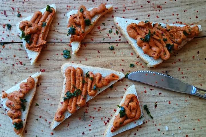 namaz , domaća pašteta, kremasta juha od leća