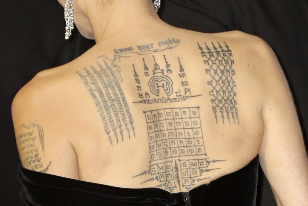 Angelina Jolie, tetovaže