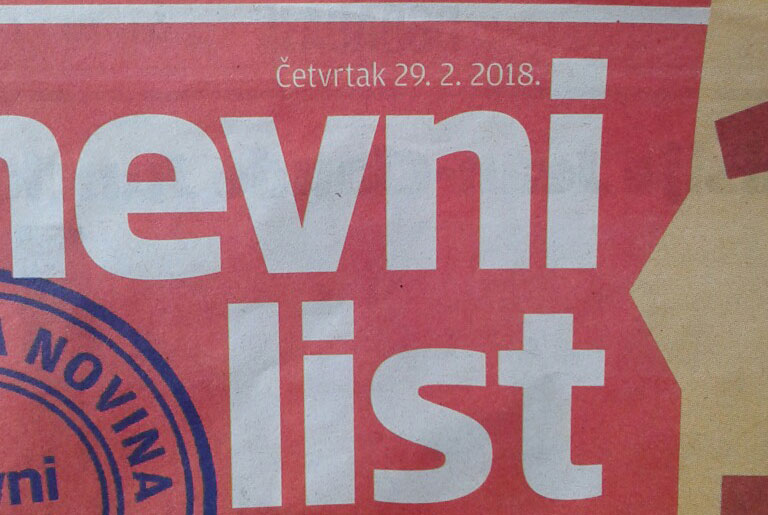 dnevni list, datum