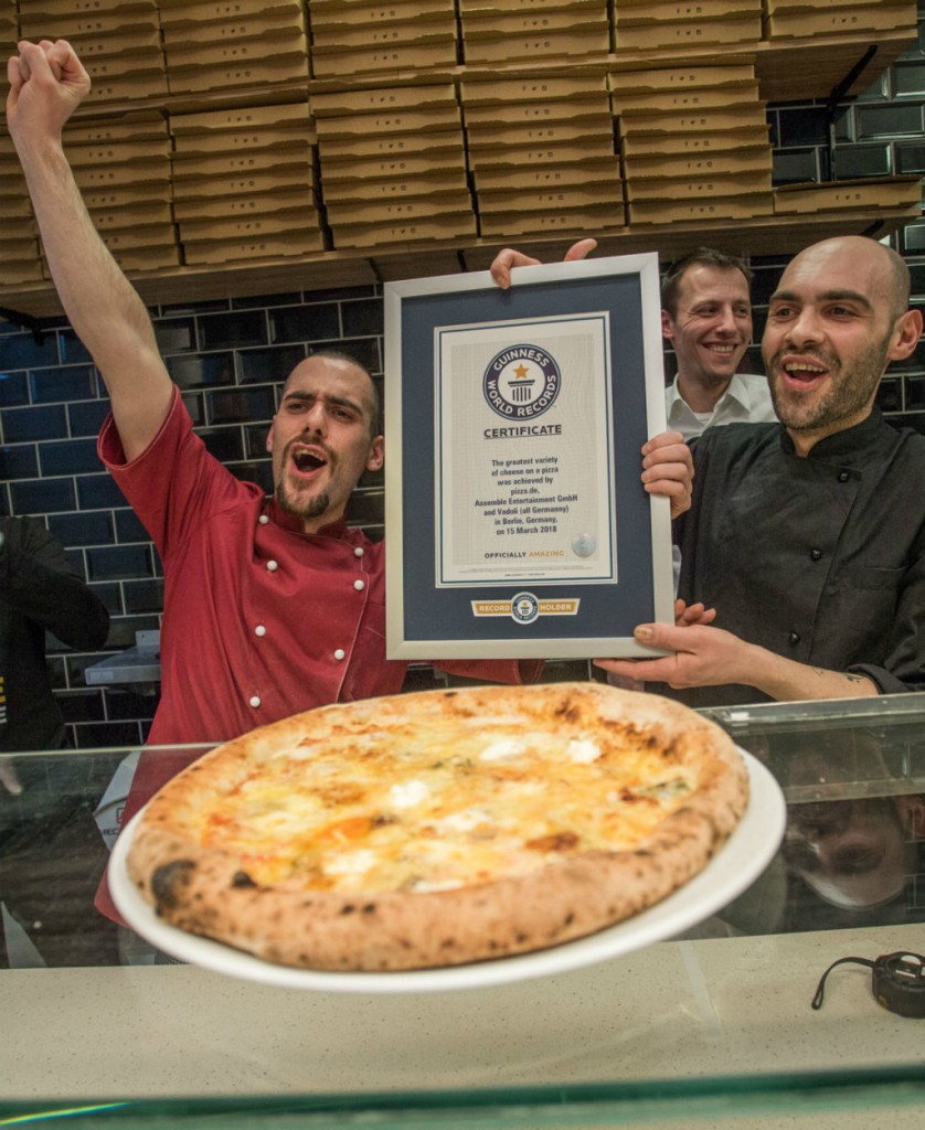 pizza, u Guinnessovoj knjizi rekorda