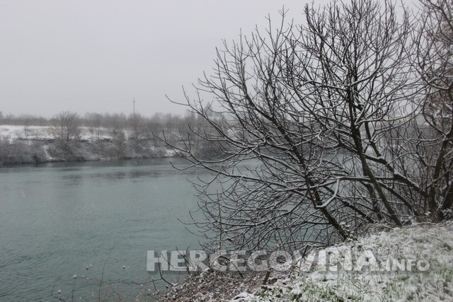 Mostar, snijeg, poplave, opasnost od poplava, poplava, poplave, opasnost od poplava