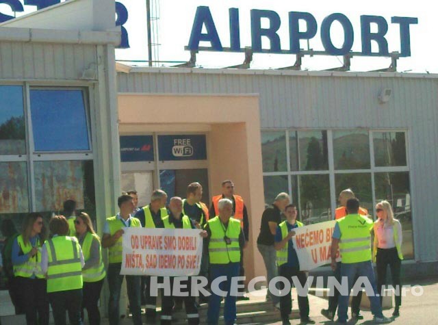 strajk radnika zracne luke mostar