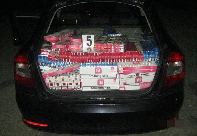 zapljenjene cigarete